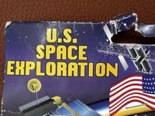 U.S. Space Exploration Toy Moon Landing Action Space Figures Flag Sealed Bag