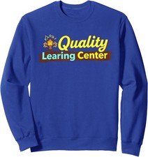 Retro Vintage Quality Learning Center School Quote Unisex Crewneck Sweatshirt