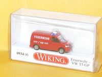 Wiking - Feuerwehr - Vw T5 Gp Kastenwagen - 1/160 - Nr. 093406 - Neu&Ovp -