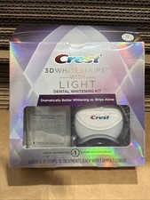 Crest 3d Whitestrips w Light Teeth Whitening Strips 10 Treatments Exp: 5/2026