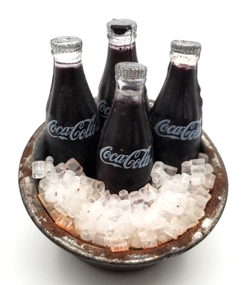 Vintage Coca-Cola Coke Bottles Ice Bucket Refrigerator Magnet
