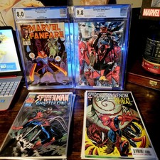 Marvel Spider-Man Comic Lot, 2x CGC Slabs, 2x Signed Keys w/ COA's & More