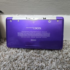 Nintendo 3DS Midnight Purple (US)  CTR-001 TESTED NO STYLUS Charger Included