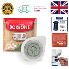 Pack of 150 Red Blend Compostable Coffee Pods - Dark Roast & Flavorful ESE Pods 0.23 per lighter