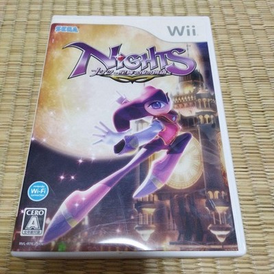 Nights Hoshi Furu Yoru no Monogatari Nintendo Wii Used Tested JPver w/ Case