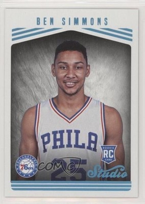 2016-17 Panini Studio Studio Edition Glossy Ben Simmons #184 Rookie RC 00em