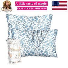 Silk Pillow Cases 2 Pack - Standard Size 20 x 26 Inch Mulberry Silky Pillowca...