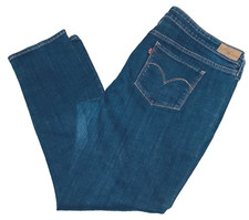 LEVIS JEANS WOMENS 20W BLUE SF SLIGHT CURVE SKINNY STRAIGHT LEG MID RISE STRETCH