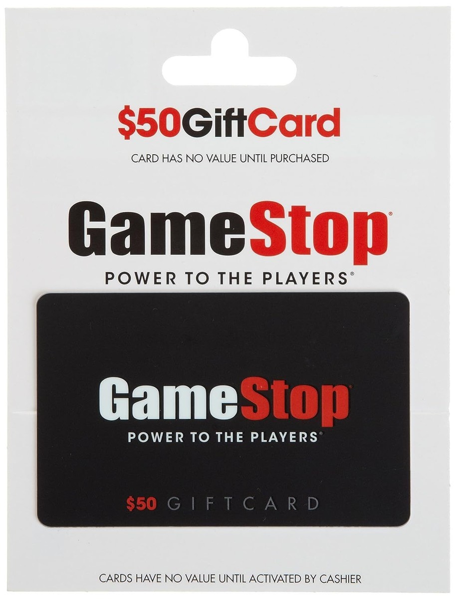 GAMESTOP GIFT CARD 150 100 50 GAMES TOY ONLINE COMPUTER ACCESSORY VIDEO  CONSOLE