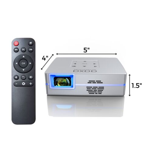 AAXA SLC450 Native 1080p LED Smart Short-Throw Portable Projector, Wireless Conn - Picture 7 of 7