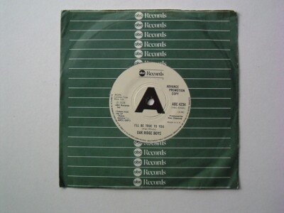 NM Promo OAK RIDGE BOYS I'll Be True To You -Vinyl 7'' Single - Country Rock Folk