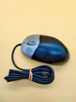 HP Hewlett Packard 537749-001 265986-011 optische Maus 1x USB schwarz silber