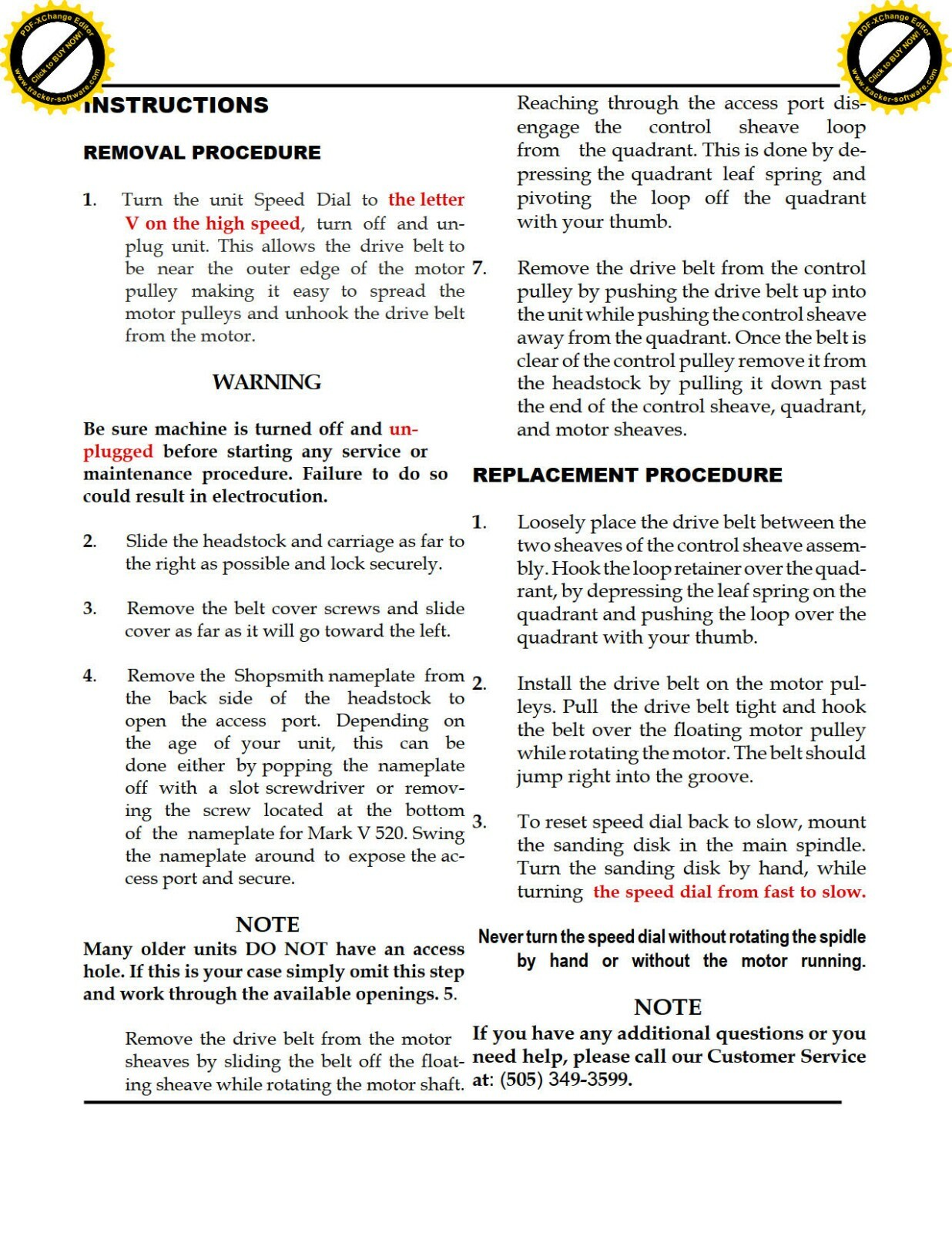 SHOPSMITH 504193 DRIVE BELT BRAND NEW BELT FOR YOUR SHOPSMITH MARK V