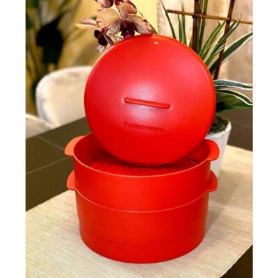 2 Tier Tupperware Steam It Cooker Steamer Non Stick Container