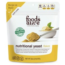 Foods Alive - Nutritional Yeast Flakes Non-Fortified Fiber Protein Vegan Cheese