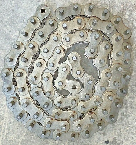 STEEL ROLLER CHAIN, RS120, 120/1-1/2" PITCH, STANDARD, 2.118" CHAIN WIDTH, 10' L