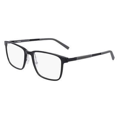 Flexon Men's EP8004 Square 55mm Eyeglasses Frames Black
