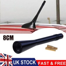 8CM BLACK CAR AUTO PART AERIAL BEE STING MAST ANTENNA ARIEL RADIO STUBBY ARIAL