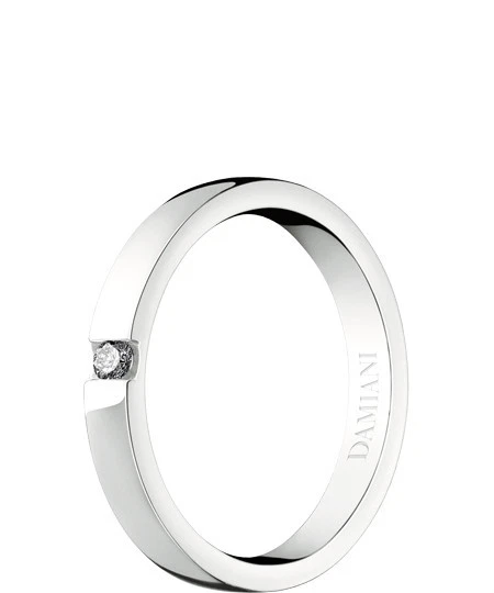 Anello Damiani VERAMORE fede 2 7 mm ORO Bianco 20035640 GOLD