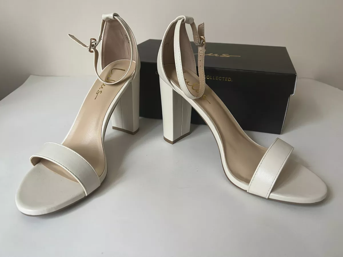 White Stiletto Heels - Ankle Strap Sandals - Open-Toe Heels - Lulus