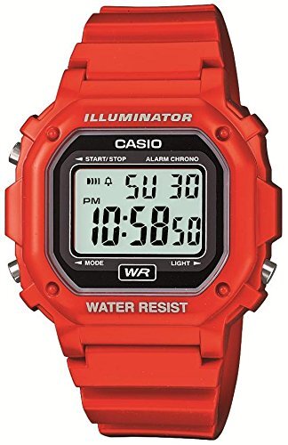 CASIO Standard Watch F-108WHC-4AJF Men's Red Black Digital