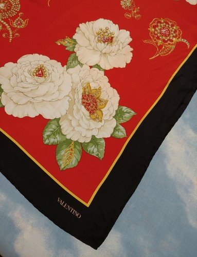 FOULARD scarf silk vintage 80s VALENTINO Boutique made in Italy rare | eBay