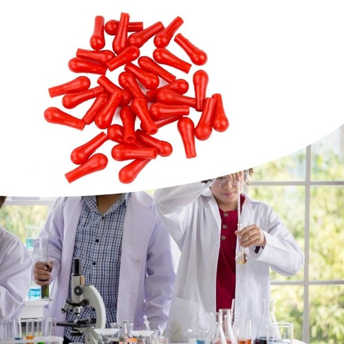 50Pcs Rubber Suction Caps Replacement Dropper Rubber Caps Pipettes Caps for Labs - Picture 3 of 8