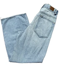 BDG Urban Outfitters Loose Jeans Baggy Denim Wide Leg High Rise 27 Distressed