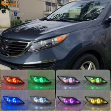 For Kia Sportage 3 Sl 2010 - 2015 Multi Color Rgb Led Angel Eyes Hex Halo Rings For Kia Sportage 3 Sl 2010 - 2015 Multi Color Rgb Led Angel Eyes Hex Halo Rings