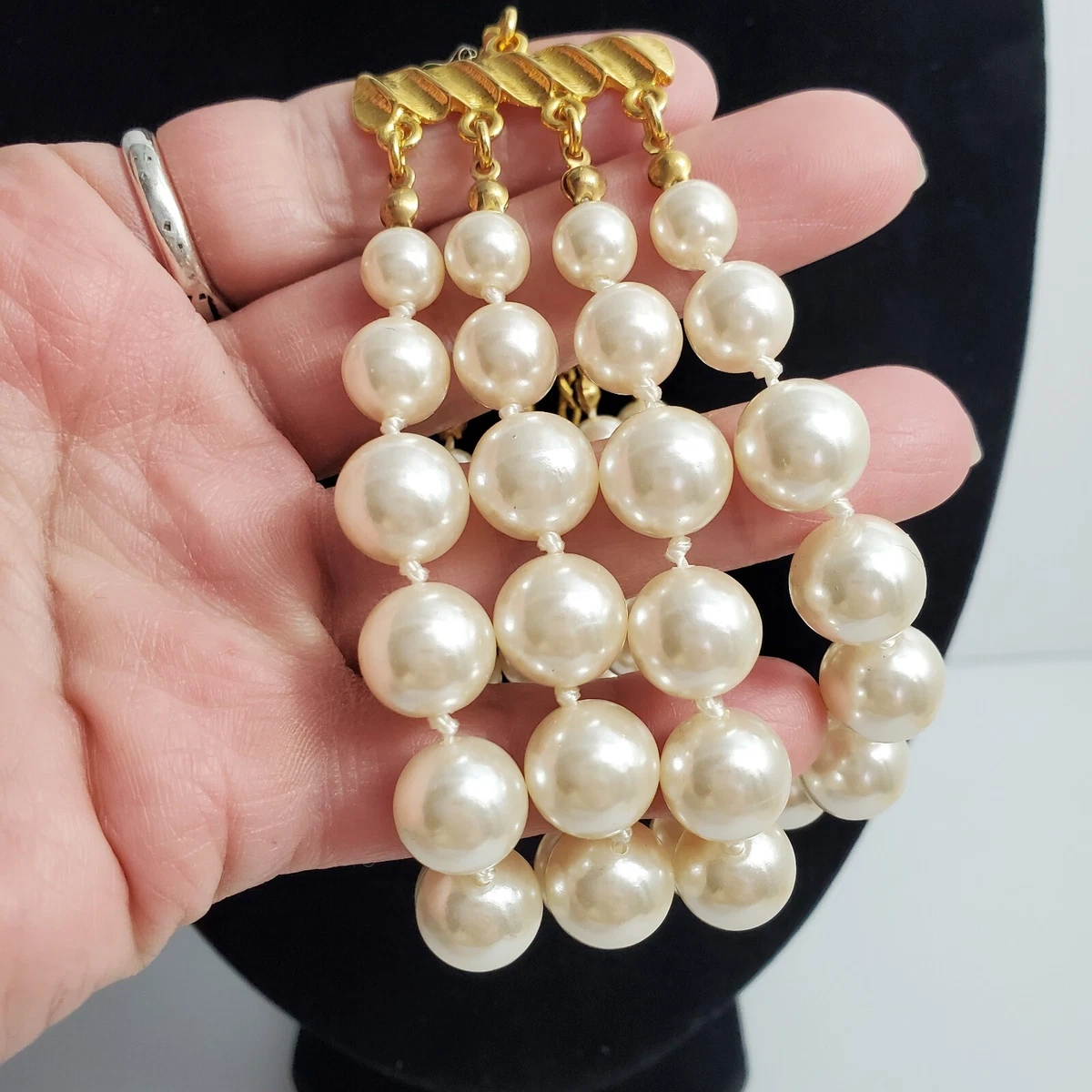 Costume pearl bracelet clearance