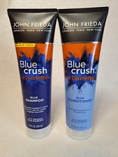 John Frieda Blue Crush for Brunettes, Blue Shampoo  Blue Conditioner 8.3 oz NEW
