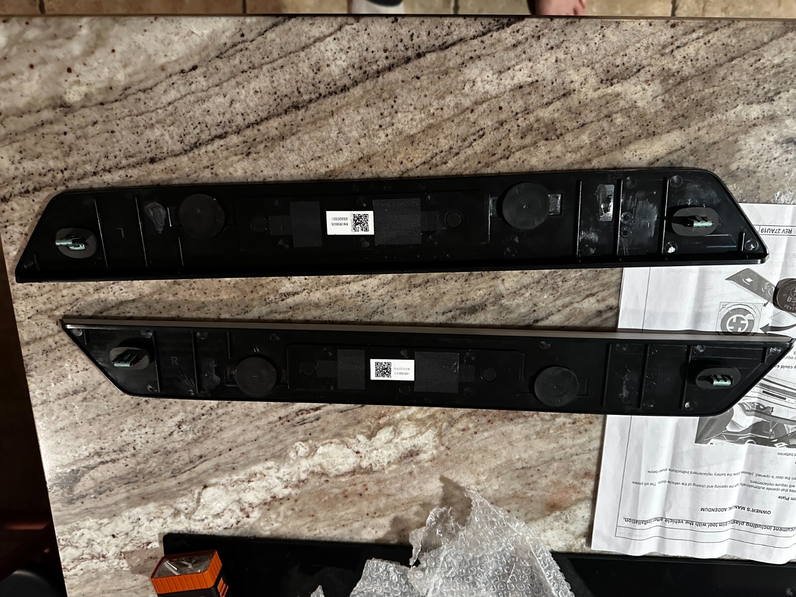 Factory C8 Corvette Door Sills OEM Illuminated Plates Trim GM 84185603