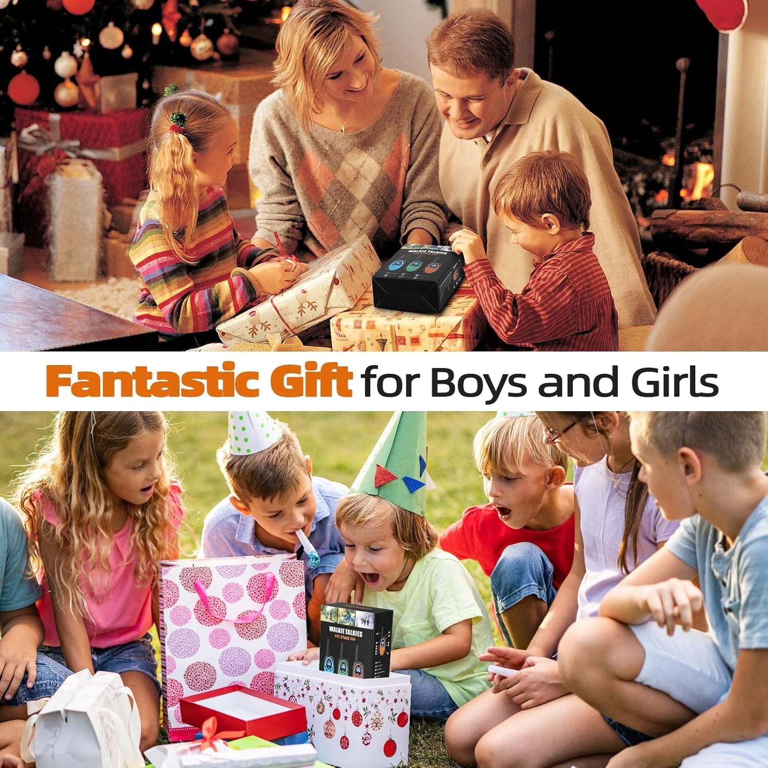 Walkie Talkies for Adults Kids, Rechargeable 22 Channels Two Way Radio for Gifts