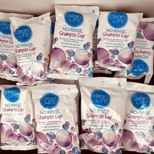 Clean Life No Rinse Shampoo Cap lot 13