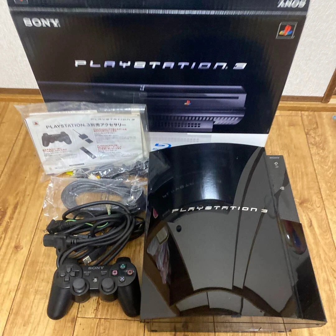 SONY PS 3 PS3 PlayStation 3 CECHB00 Game Console 20GB Black Original Box