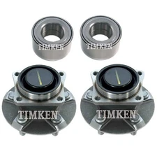 Front & Rear Wheel Bearings & Hubs Kit Timken For Vibe Celica Corolla Matrix FWD