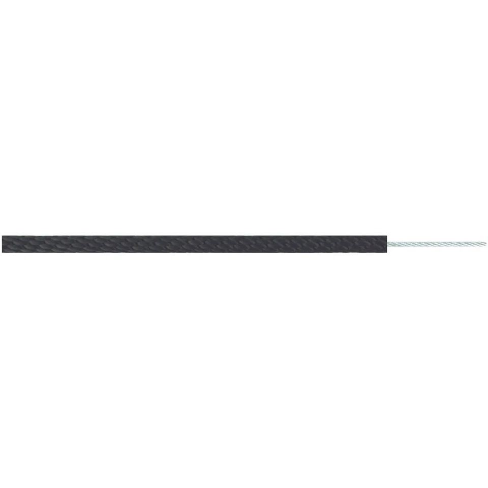 5/16" Black Flagpole Halyard Cable Core Stainless Steel Wire Heavy Duty USA Made - Image 2 of 2