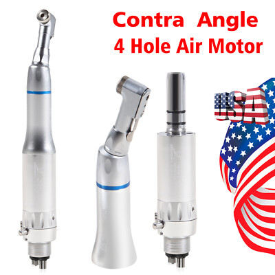 Dental Slow Low Speed Handpiece Latch Contra Angle Air Motor 1:1 Ratio EP4 5LK