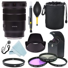 Sony E PZ 18-105mm f/4 G OSS Lens SELP18105G  Filter Kit  Accessory kit