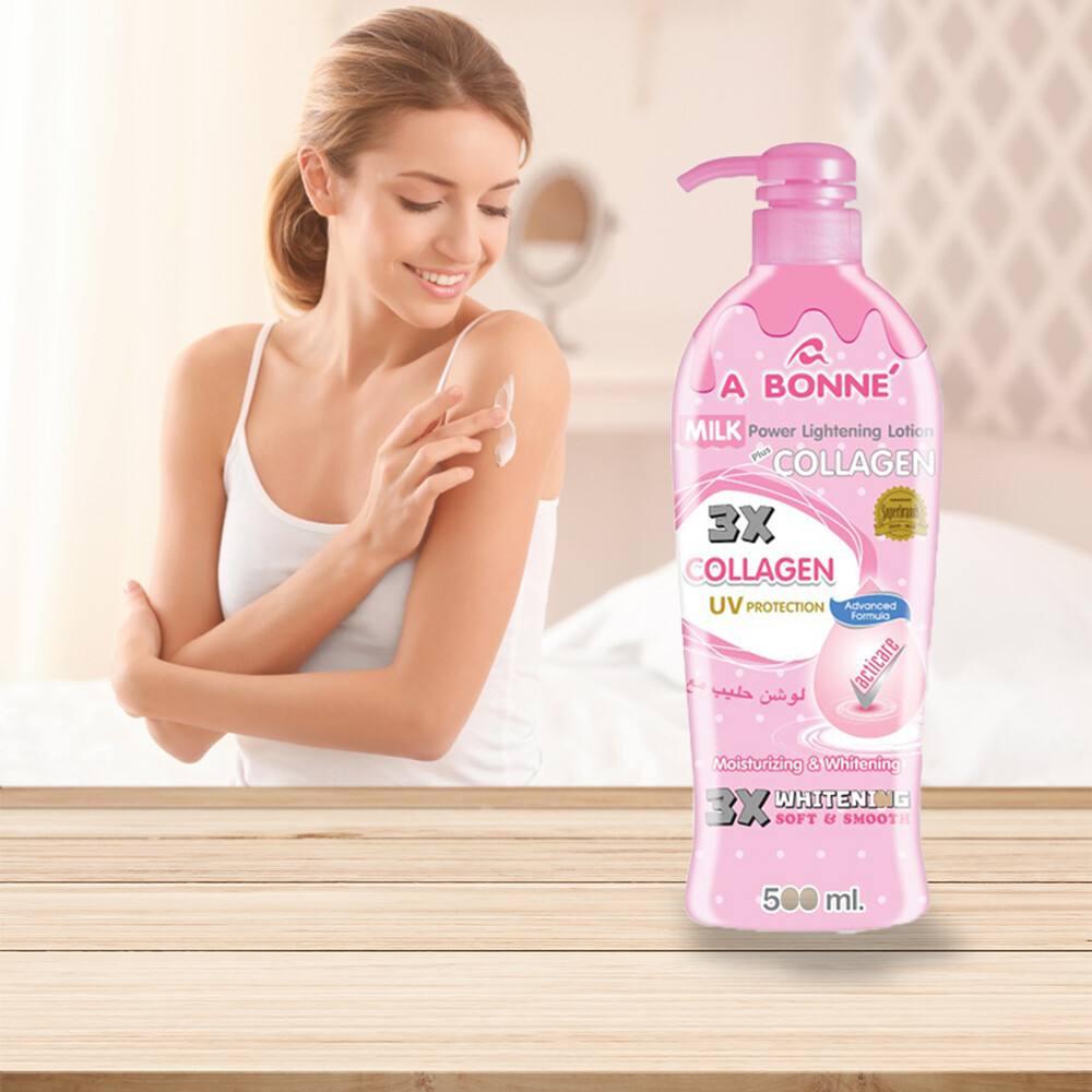 a Bonne Milk Power Lightening Lotion Plus Collagen 500ml X 2 for