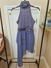 Muted blue Weissman dance costume. Size SA.
