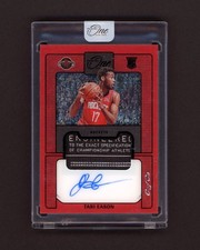 2022-23 Panini One and One Prime Rookie Jersey Autographs Black Tari Eason 1/1