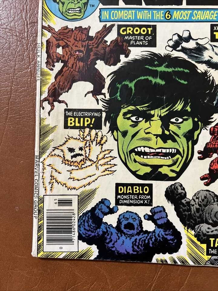 Bronze Age Incredible Hulk Annual Run of 8: GD+ to VG+ #5-12 Marvel 1976-83 20A - Image 4 of 4