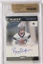 2017 Ryan Switzer Panini NFL Player of Day Rookie Card #RC Autograph /40 BGS