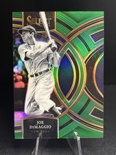 2024 Panini Select Premier Level Green Prizm 5/5 Joe DiMaggio #82 HOF 0j5z SSP