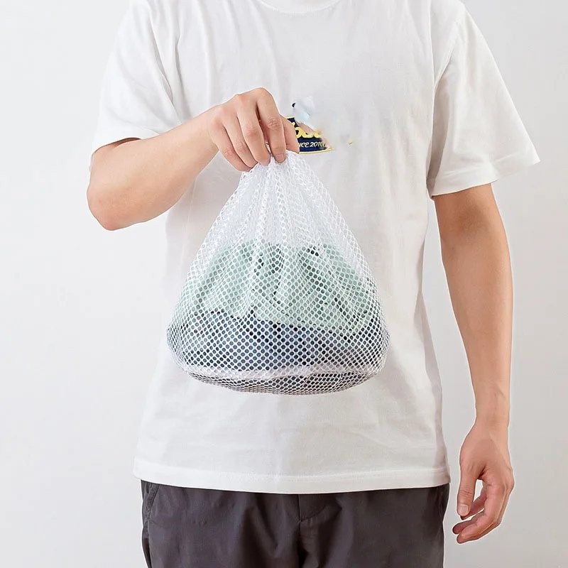 Clean Mesh In Net Laundry Washing Mesh Net Bag Drawstring Delicate Cloth Cleaning Clothes ...