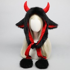 Plushy Warm Hat Photo Props Outdoor Sports Hat for Women Ladies Lovely Headdress