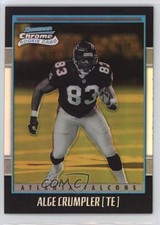 2001 Bowman Chrome Rookie Refractor Gold Refractor /99 Alge Crumpler #199 1oq2