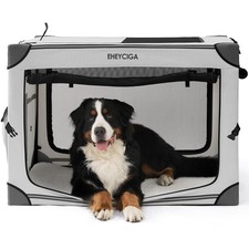 Collapsible Dog Crate 42 Inches, Portable Travel Crate for Extra Large Dogs, ...