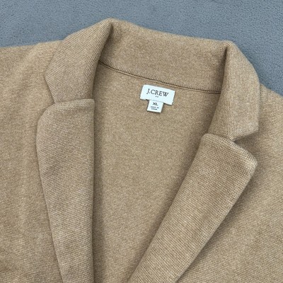 J Crew Sweater Blazer Size XL Single Button Long Sleeve Neutral Career Schoolboy